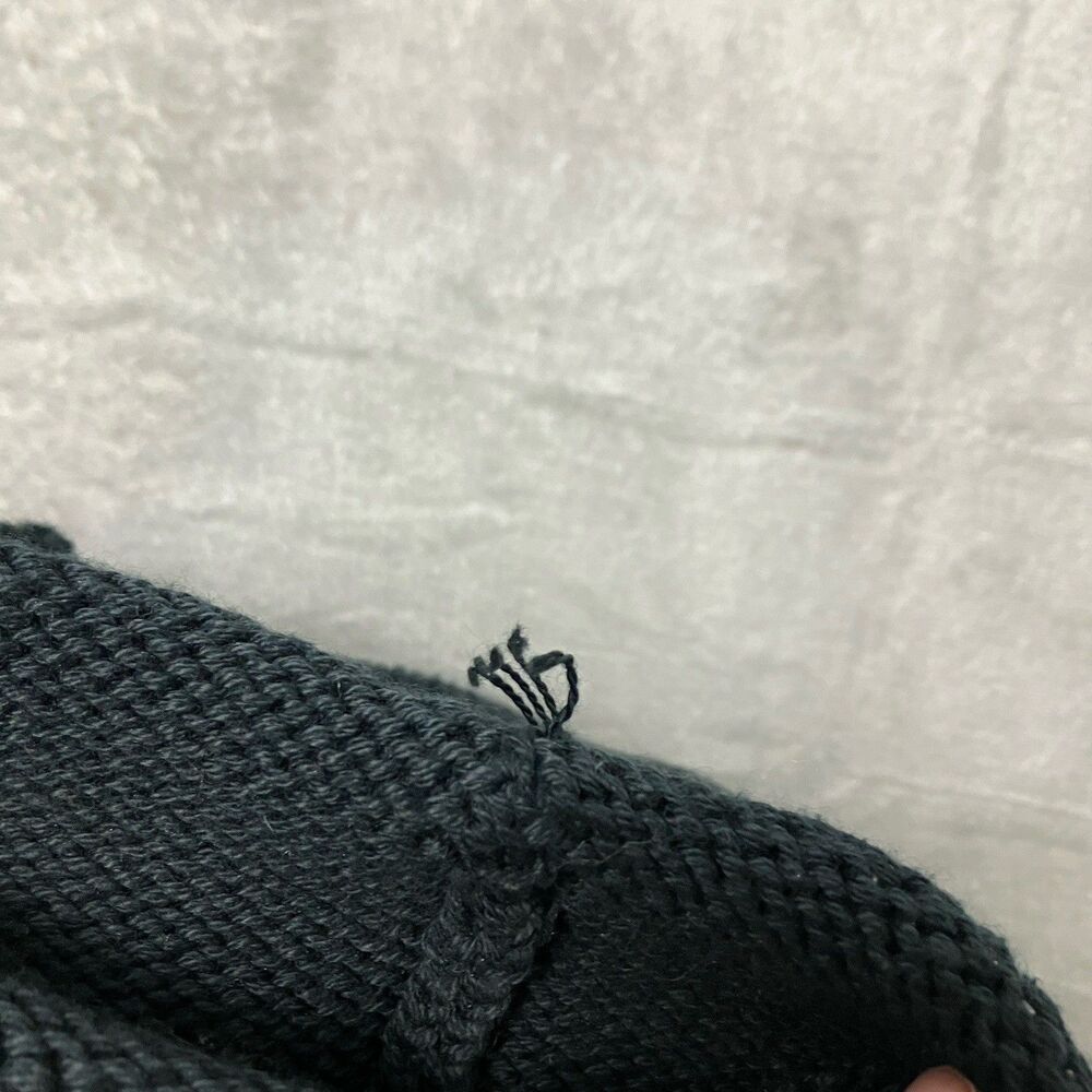 J Crew 1988 Rollneck Black Sweater Cotton 90s Style Preppy Casual BW186 Women L - Picture 13 of 16